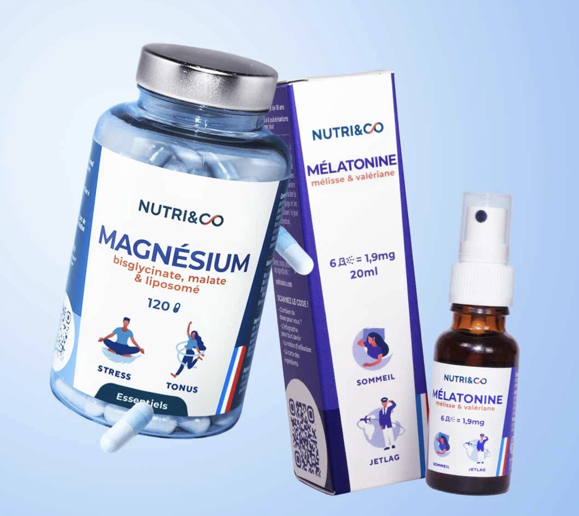 Pack Sommeil Complet Dormez Zen — Mélatonine, Magnésium Bisglycinate et Plantes apaisantes pour mieux dormir après 55 ans